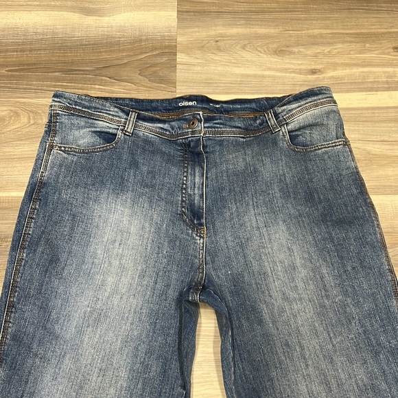 Olsen Mona slim blue denim jeans size 16 - Picture 4 of 9